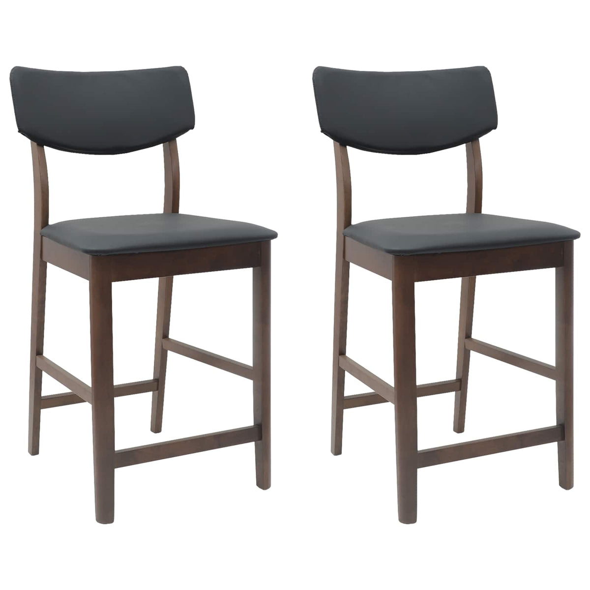 Spisestoler 2 Pcs Lys Brun 48 X 49 X 95 Cm Solid Gummitre