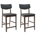 Spisestoler 2 Pcs Lys Brun 48 X 49 X 95 Cm Solid Gummitre