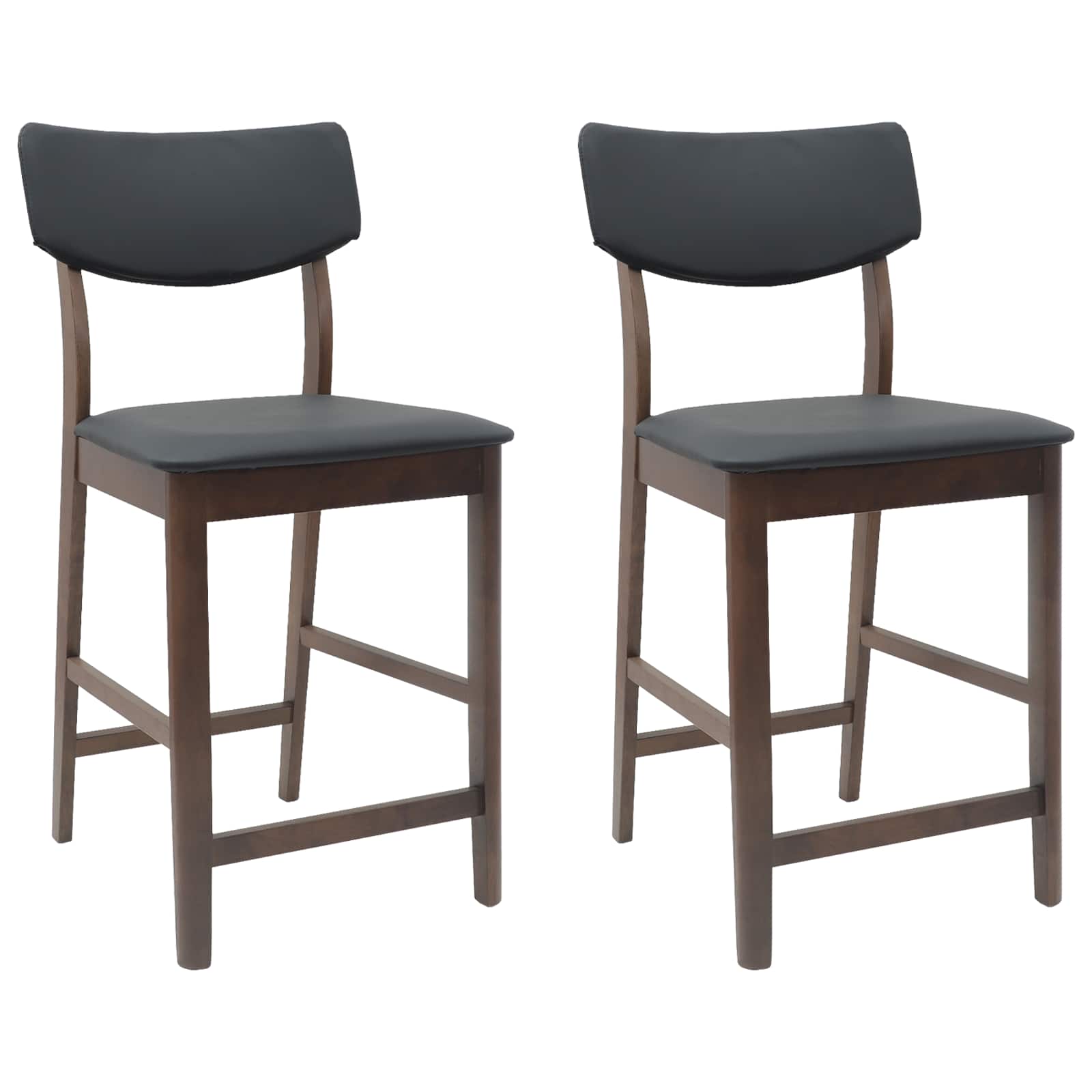 Spisestoler 2 Pcs Lys Brun 48 X 49 X 95 Cm Solid Gummitre