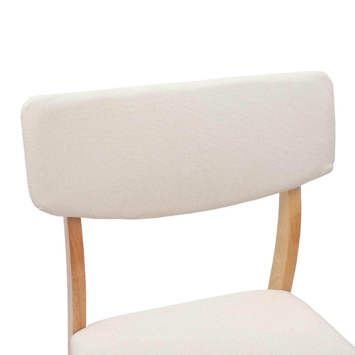 Spisestoler 2 Pcs Naturlig 48 X 49 X 95 Cm Solid Gummitre
