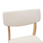 Spisestoler 2 Pcs Naturlig 48 X 49 X 95 Cm Solid Gummitre