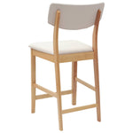 Spisestoler 2 Pcs Naturlig 48 X 49 X 95 Cm Solid Gummitre