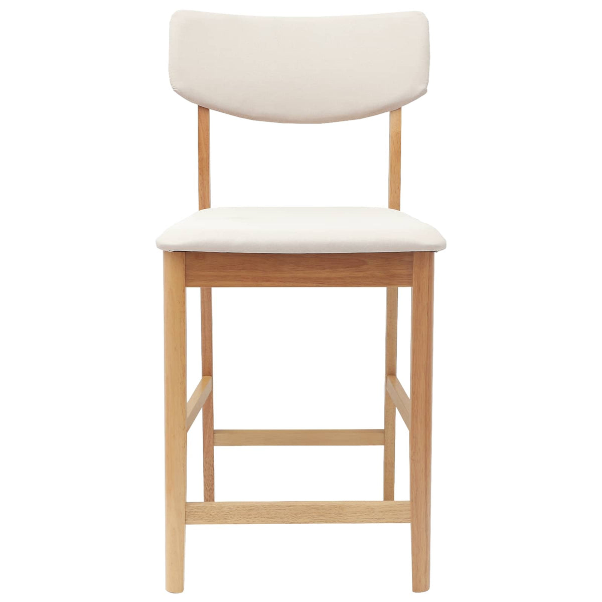 Spisestoler 2 Pcs Naturlig 48 X 49 X 95 Cm Solid Gummitre