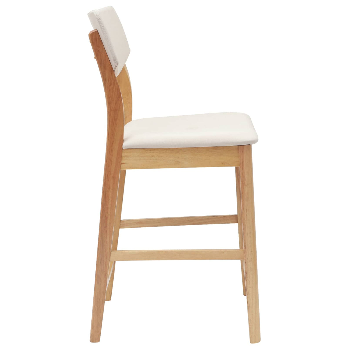 Spisestoler 2 Pcs Naturlig 48 X 49 X 95 Cm Solid Gummitre