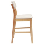 Spisestoler 2 Pcs Naturlig 48 X 49 X 95 Cm Solid Gummitre