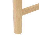 Spisestoler 2 Pcs Naturlig 48 X 49 X 95 Cm Solid Gummitre