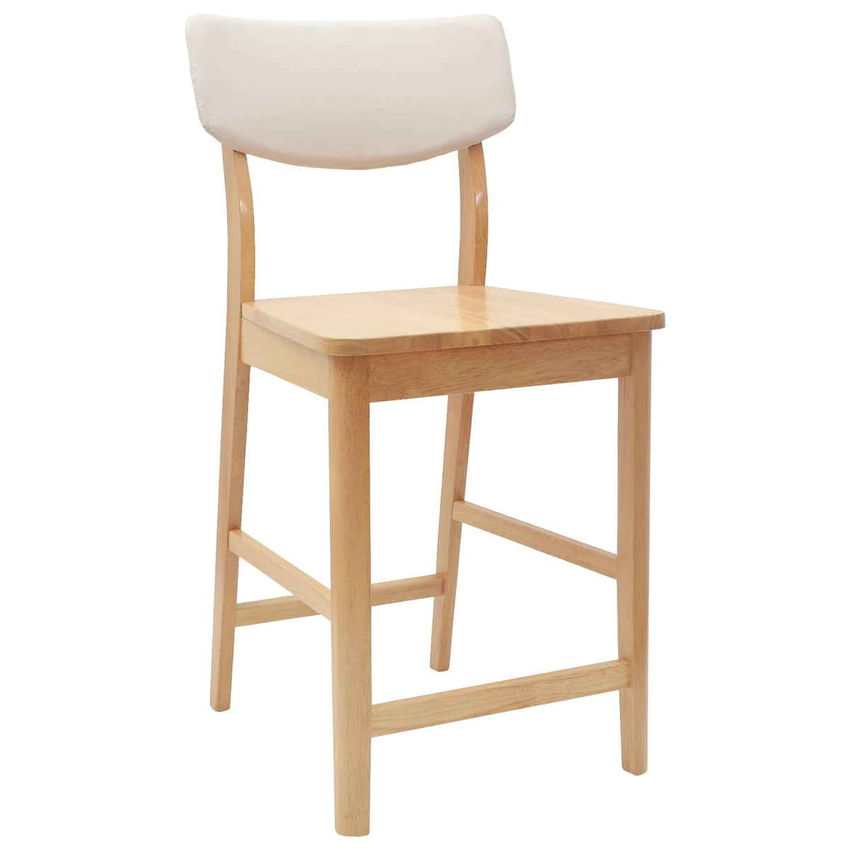 Spisestoler 2 Pcs Naturlig 48 X 49 X 95 Cm Solid Gummitre