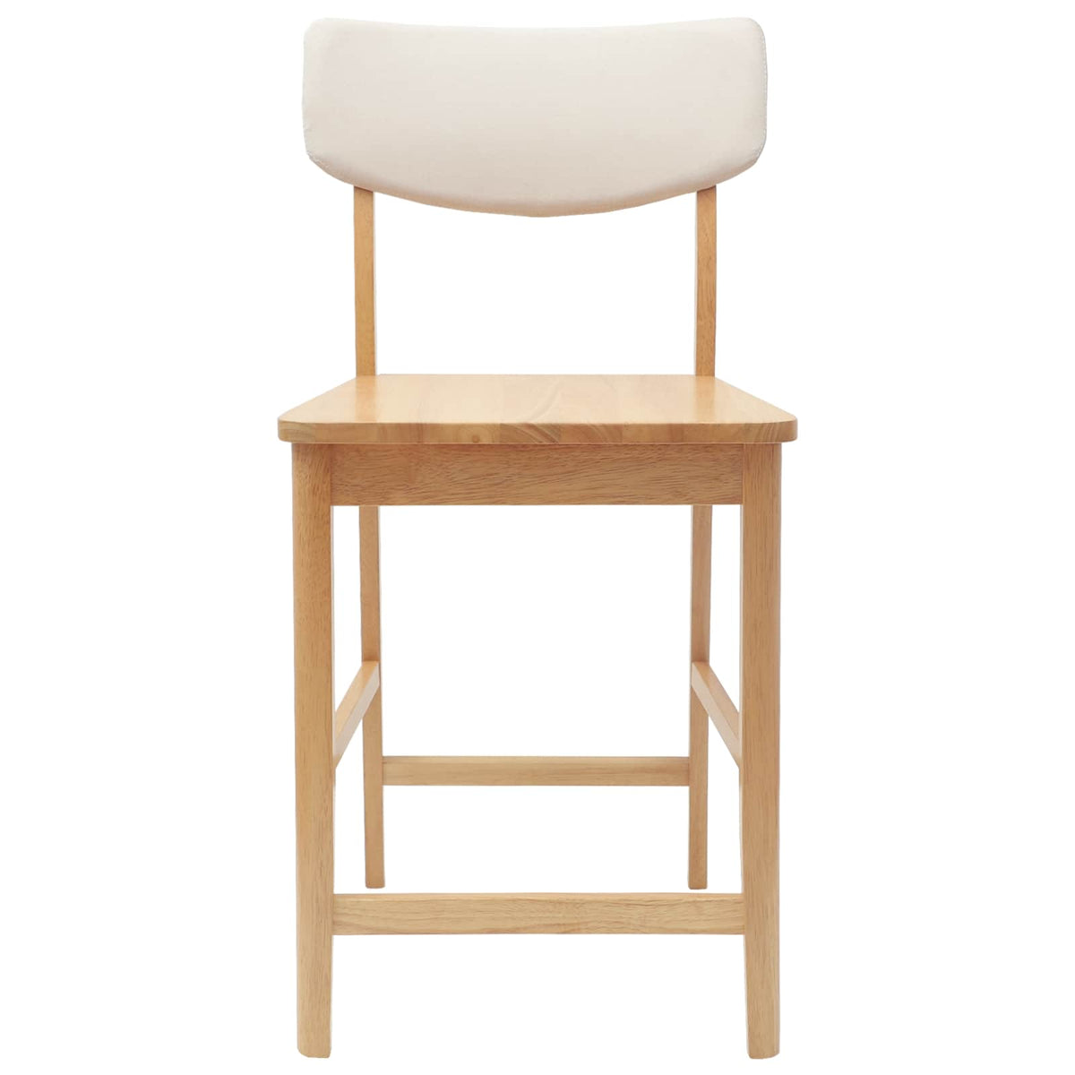 Spisestoler 2 Pcs Naturlig 48 X 49 X 95 Cm Solid Gummitre