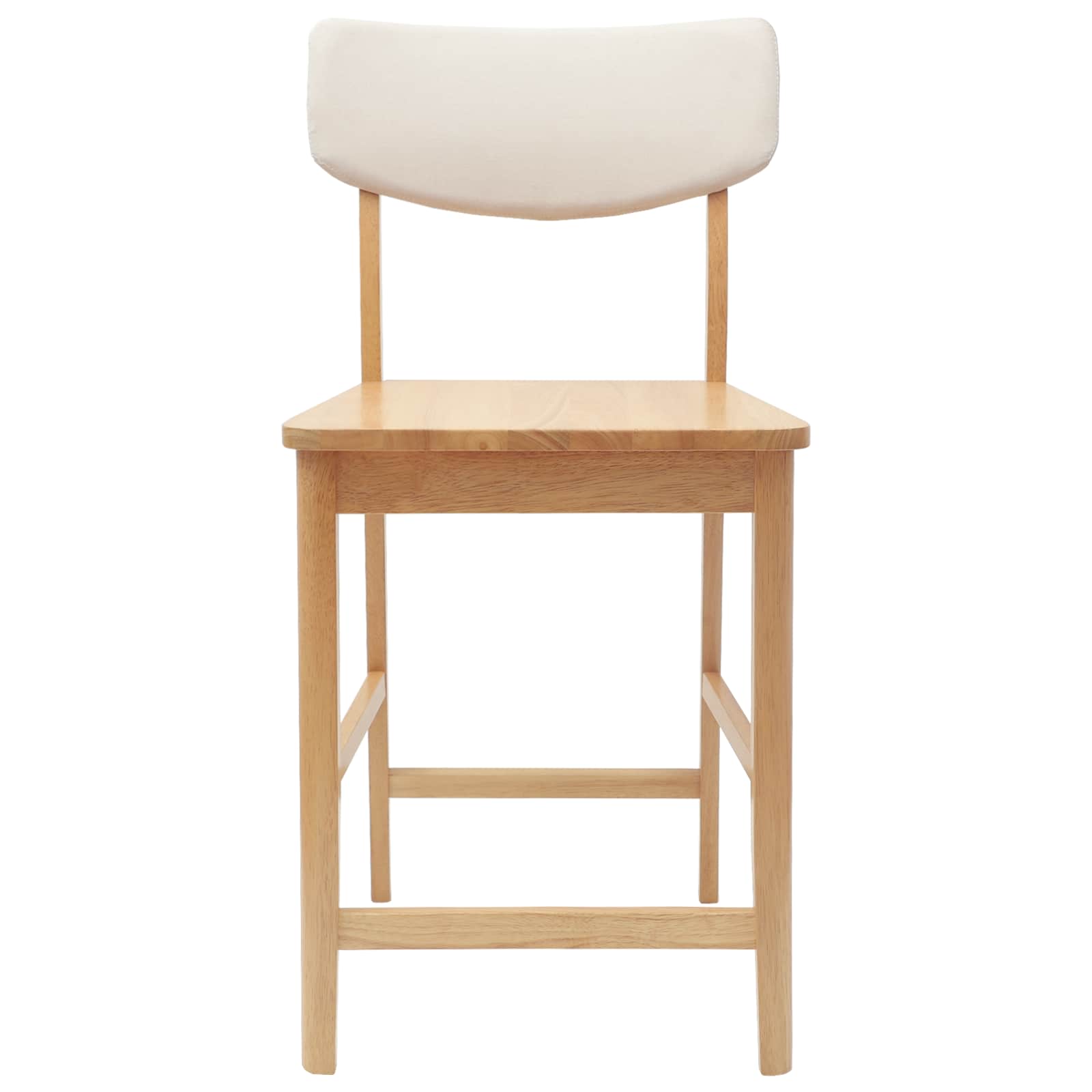 Spisestoler 2 Pcs Naturlig 48 X 49 X 95 Cm Solid Gummitre