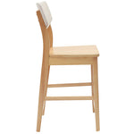 Spisestoler 2 Pcs Naturlig 48 X 49 X 95 Cm Solid Gummitre