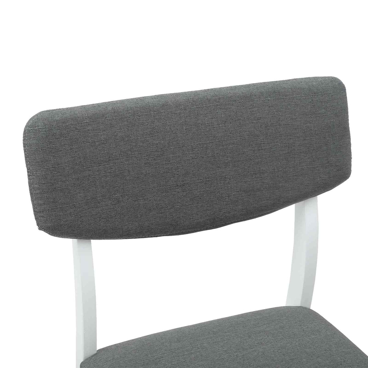 Spisestoler 2 Pcs Hvit 48 X 49 X 95 Cm Solid Gummitre