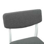 Spisestoler 2 Pcs Hvit 48 X 49 X 95 Cm Solid Gummitre