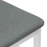 Spisestoler 2 Pcs Hvit 48 X 49 X 95 Cm Solid Gummitre