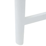 Spisestoler 2 Pcs Hvit 48 X 49 X 95 Cm Solid Gummitre