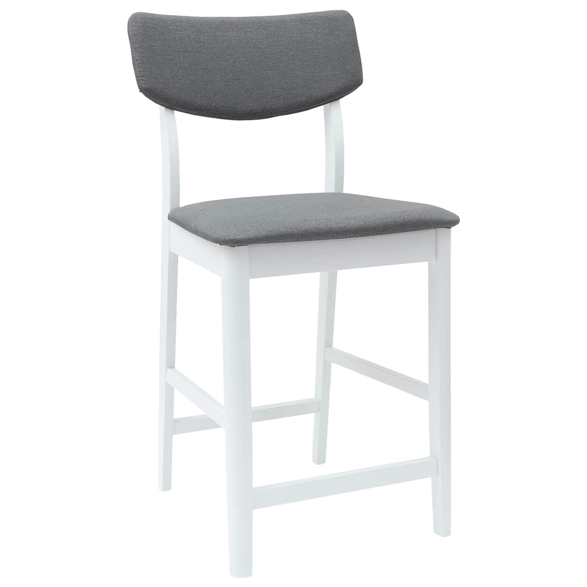 Spisestoler 2 Pcs Hvit 48 X 49 X 95 Cm Solid Gummitre