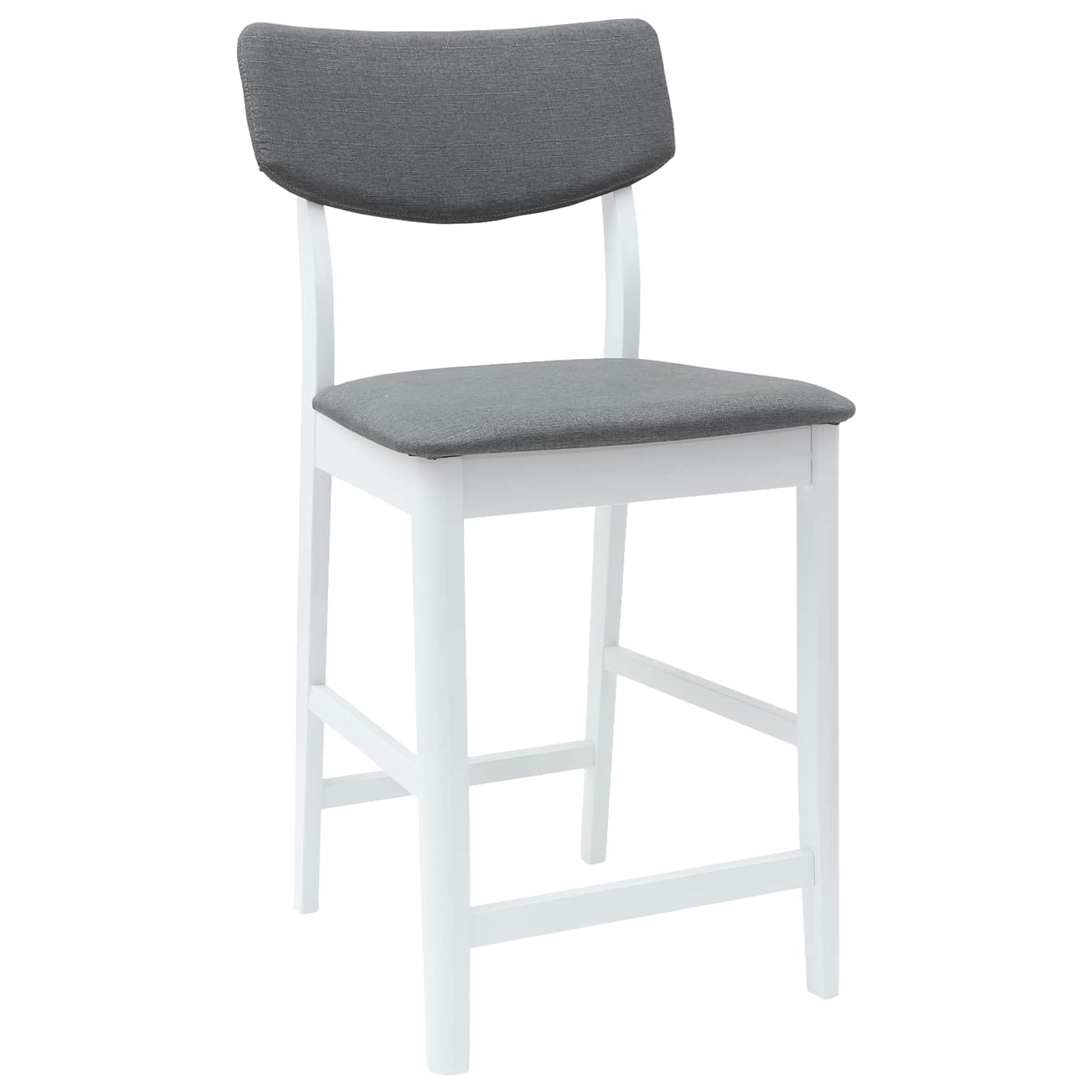 Spisestoler 2 Pcs Hvit 48 X 49 X 95 Cm Solid Gummitre
