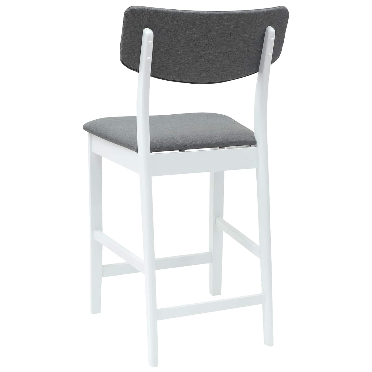 Spisestoler 2 Pcs Hvit 48 X 49 X 95 Cm Solid Gummitre