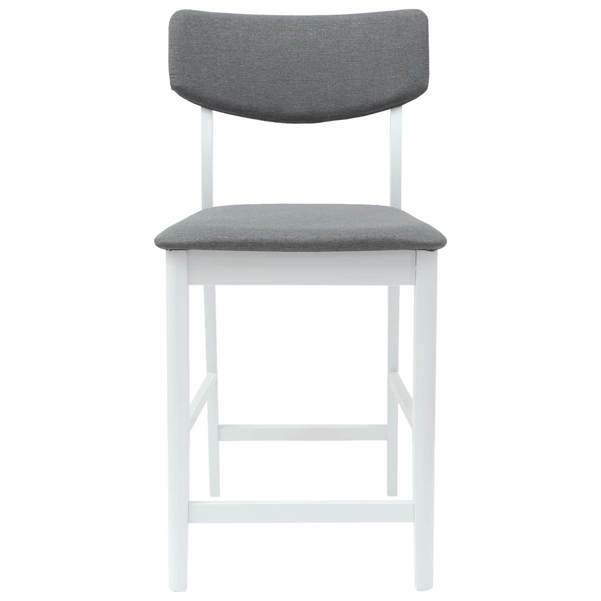 Spisestoler 2 Pcs Hvit 48 X 49 X 95 Cm Solid Gummitre