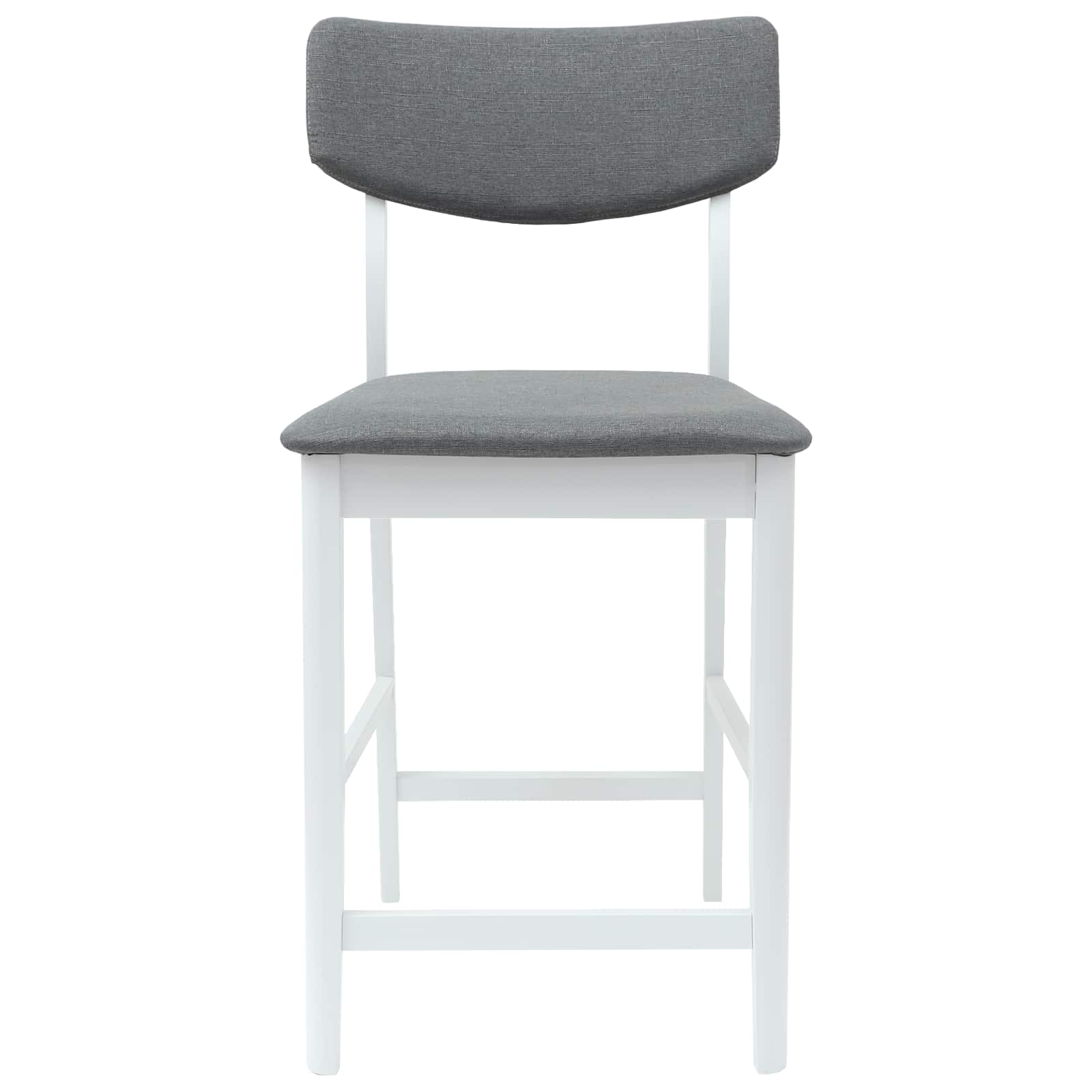 Spisestoler 2 Pcs Hvit 48 X 49 X 95 Cm Solid Gummitre