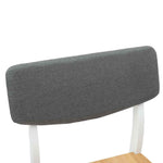 Spisestoler 2 Pcs Hvit 48 X 49 X 95 Cm Solid Gummitre