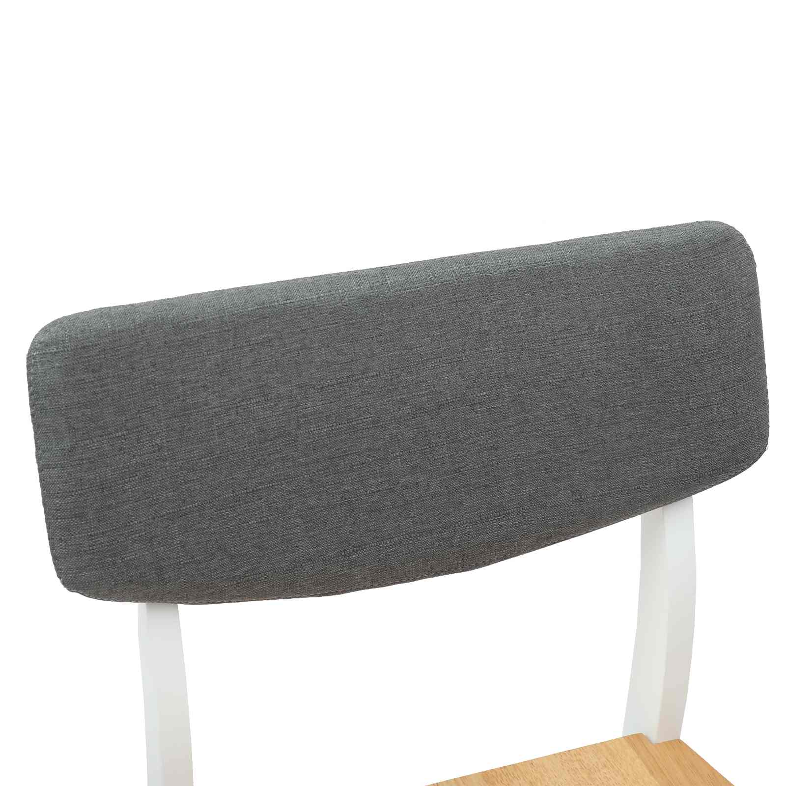 Spisestoler 2 Pcs Hvit 48 X 49 X 95 Cm Solid Gummitre