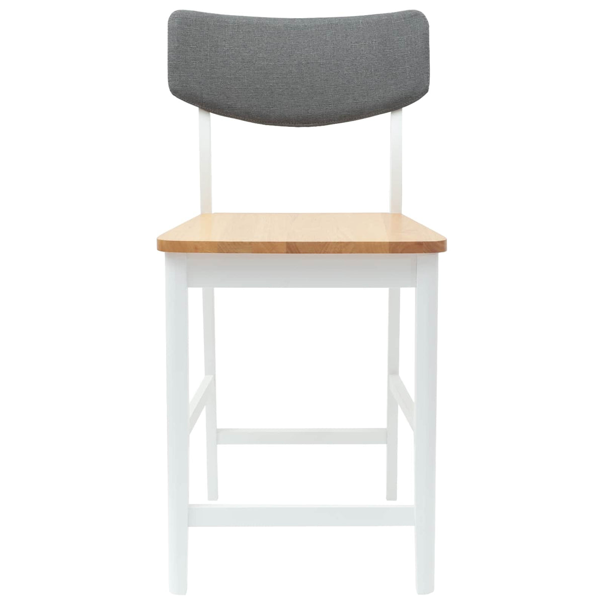 Spisestoler 2 Pcs Hvit 48 X 49 X 95 Cm Solid Gummitre