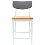 Spisestoler 2 Pcs Hvit 48 X 49 X 95 Cm Solid Gummitre