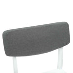 Spisestoler 2 Pcs Hvit 48 X 49 X 95 Cm Solid Gummitre