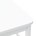 Spisestoler 2 Pcs Hvit 48 X 49 X 95 Cm Solid Gummitre