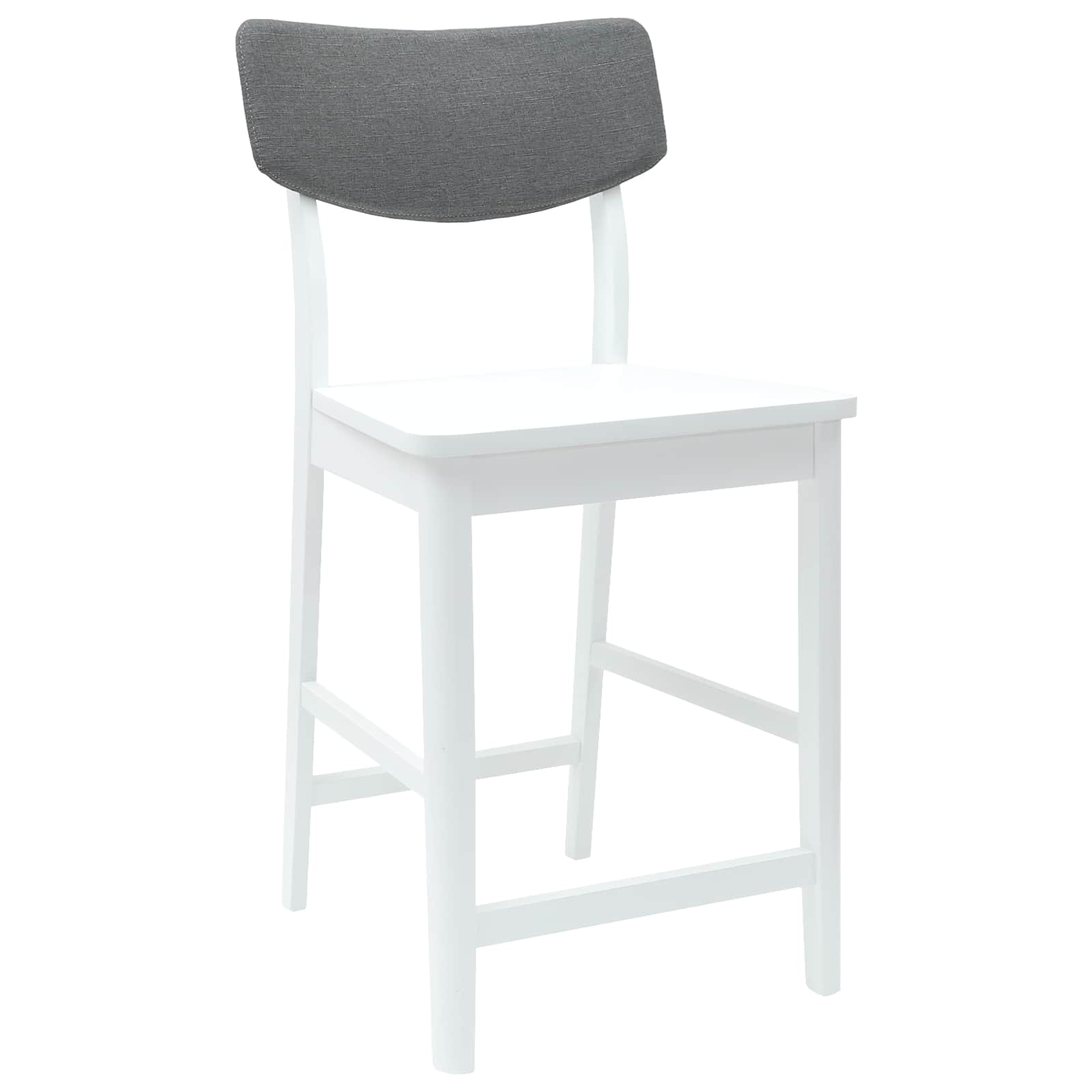 Spisestoler 2 Pcs Hvit 48 X 49 X 95 Cm Solid Gummitre
