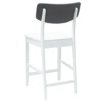 Spisestoler 2 Pcs Hvit 48 X 49 X 95 Cm Solid Gummitre