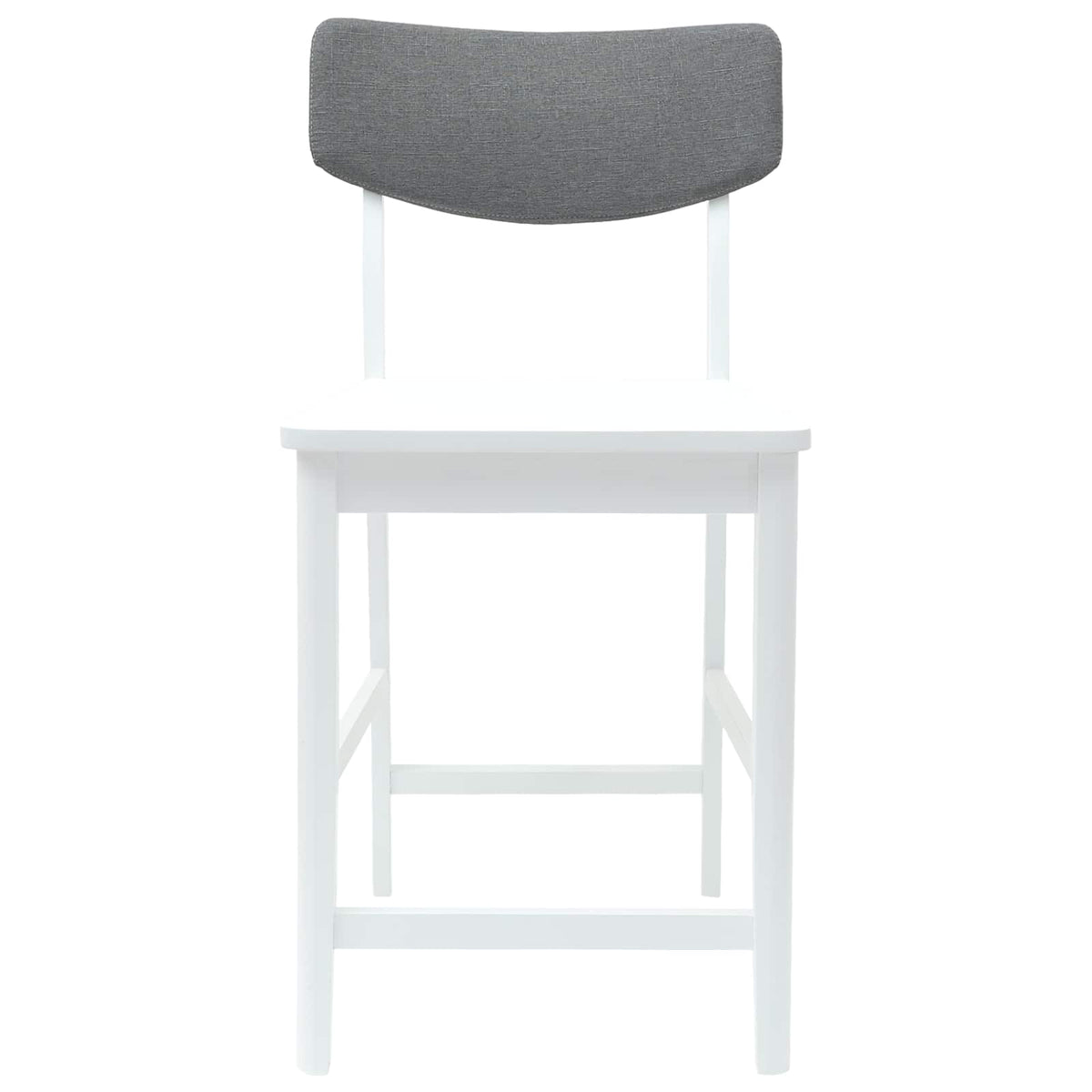 Spisestoler 2 Pcs Hvit 48 X 49 X 95 Cm Solid Gummitre