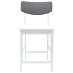 Spisestoler 2 Pcs Hvit 48 X 49 X 95 Cm Solid Gummitre