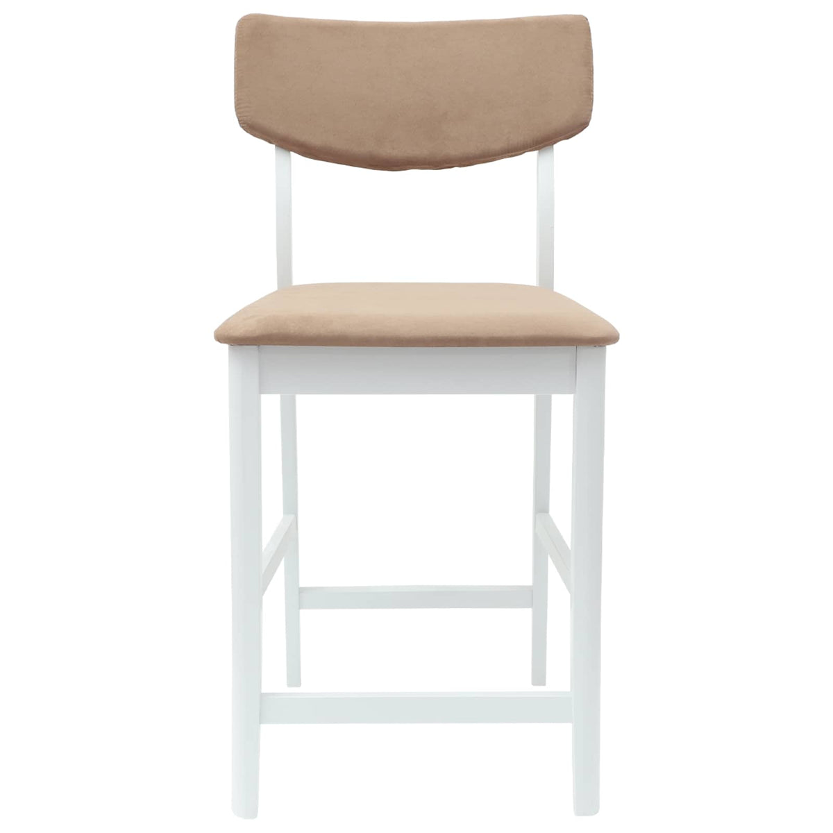 Spisestoler 2 Pcs Hvit 48 X 49 X 95 Cm Solid Gummitre