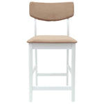 Spisestoler 2 Pcs Hvit 48 X 49 X 95 Cm Solid Gummitre