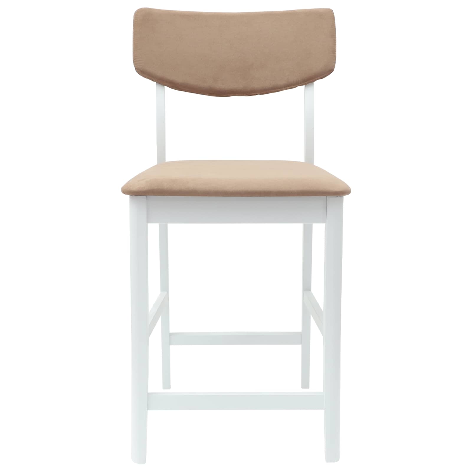 Spisestoler 2 Pcs Hvit 48 X 49 X 95 Cm Solid Gummitre