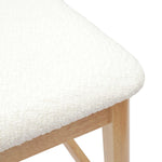 Spisestoler 2 Pcs Naturlig 48 X 49 X 95 Cm Solid Gummitre