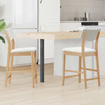 Spisestoler 2 Pcs Naturlig 48 X 49 X 95 Cm Solid Gummitre