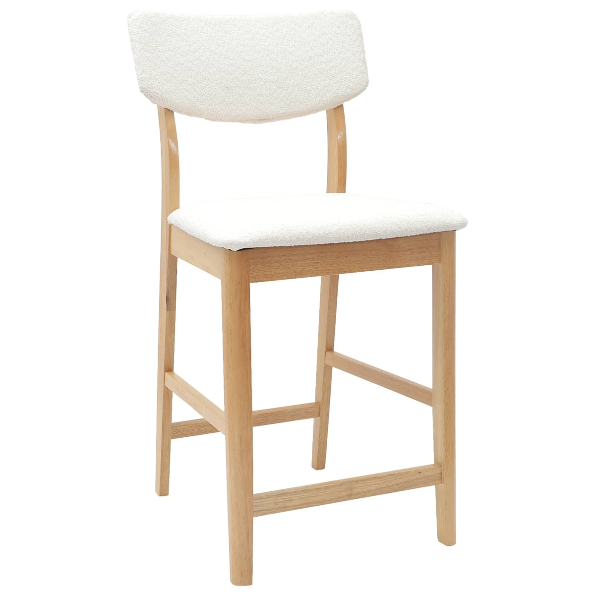 Spisestoler 2 Pcs Naturlig 48 X 49 X 95 Cm Solid Gummitre