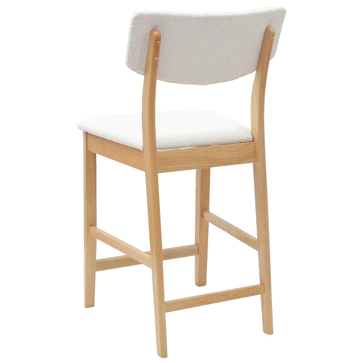 Spisestoler 2 Pcs Naturlig 48 X 49 X 95 Cm Solid Gummitre