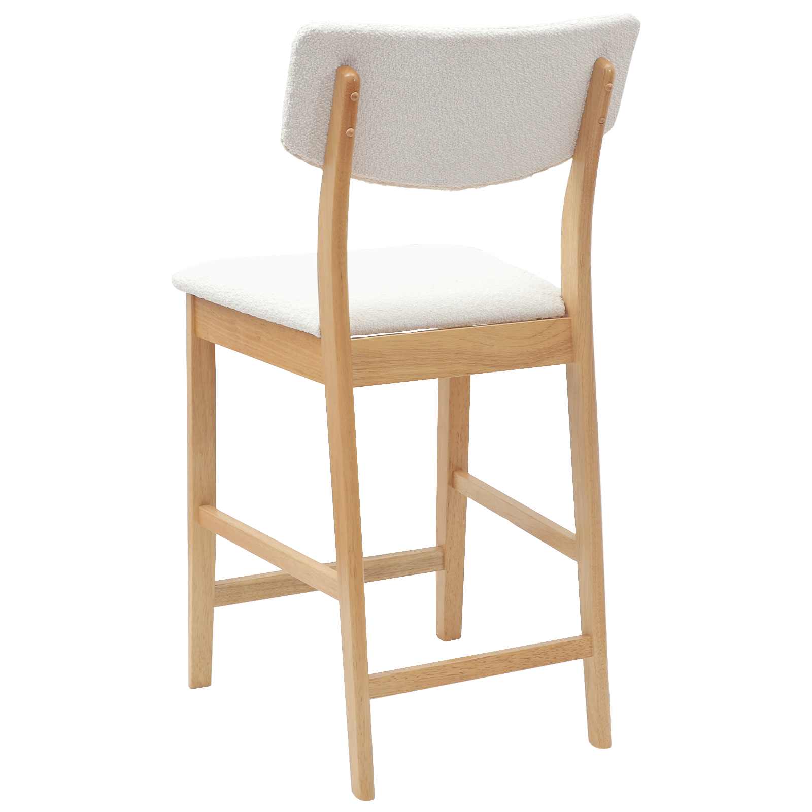 Spisestoler 2 Pcs Naturlig 48 X 49 X 95 Cm Solid Gummitre