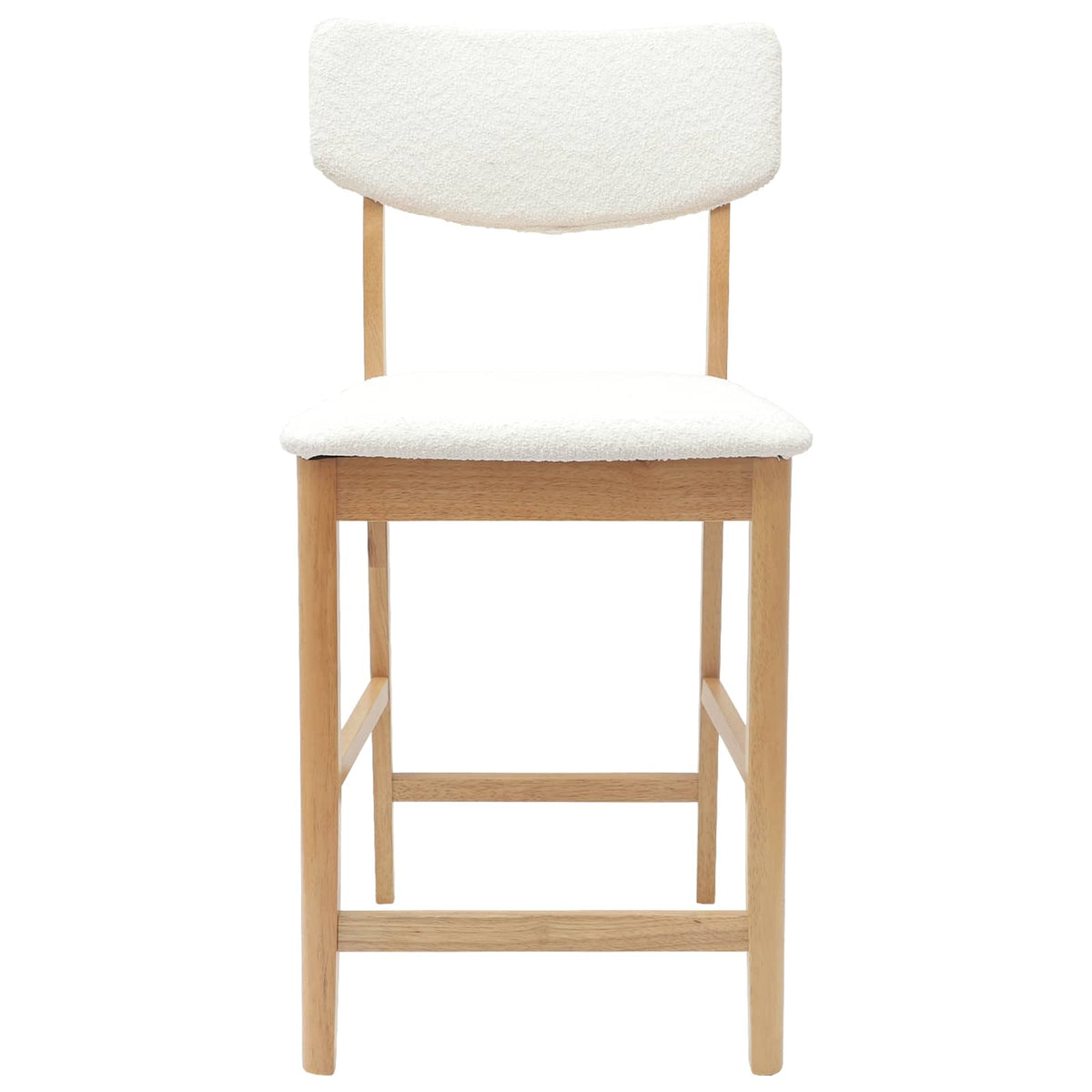 Spisestoler 2 Pcs Naturlig 48 X 49 X 95 Cm Solid Gummitre