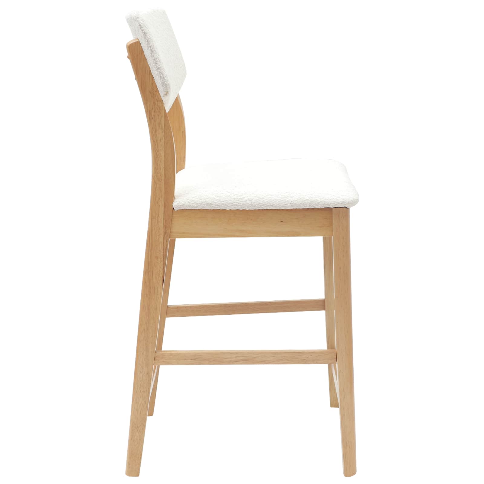 Spisestoler 2 Pcs Naturlig 48 X 49 X 95 Cm Solid Gummitre