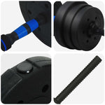 2-I-1 Manualsett 30Kg Svart Og Blå Sement Og Jernsand