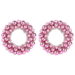 Julekulen Kransene 2 Pcs Rosa 33 X 33 X 7 Cm Polystyren