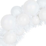 Julekulen Kransene 2 Pcs Hvit 33 X 33 X 7 Cm Polystyren