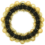 Julekulen Kransene 2 Pcs Gull 33 X 33 X 7 Cm Polystyren