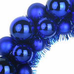 Julekulen Kransene 2 Pcs Blå 33 X 33 X 7 Cm Polystyren