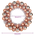 Julekulen Kransene 2 Pcs Rosegull 33 X 33 X 7 Cm Polystyren