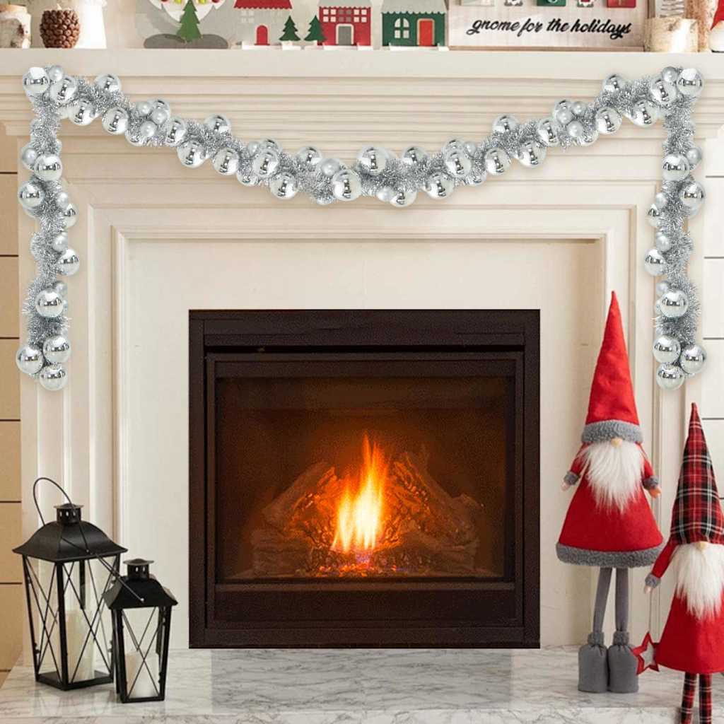 Julekulenisse Sølv 186 Cm Polystyren